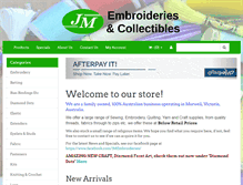 Tablet Screenshot of embroideries.com.au